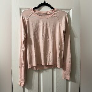 Swiftly Tech Long-Sleeve Shirt 2.0 *Race Length | Size 8 | Light Pink